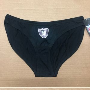 NWT NFL Raiders black panties